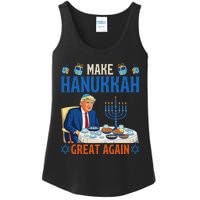 Make Hanukkah Great Again Funny Donald Trump Dinner Jewish Ladies Essential Tank