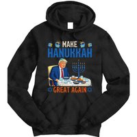 Make Hanukkah Great Again Funny Donald Trump Dinner Jewish Tie Dye Hoodie