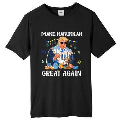 Make Hanukkah Great Again Trump Jewish Ugly Chanukah Tall Fusion ChromaSoft Performance T-Shirt