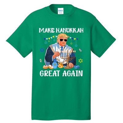 Make Hanukkah Great Again Trump Jewish Ugly Chanukah Tall T-Shirt