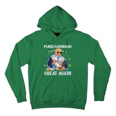 Make Hanukkah Great Again Trump Jewish Ugly Chanukah Tall Hoodie