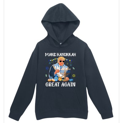 Make Hanukkah Great Again Trump Jewish Ugly Chanukah Urban Pullover Hoodie