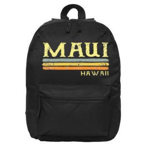 Maui Hawaii Gift Souvenir 16 in Basic Backpack