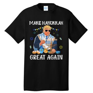 Make Hanukkah Great Again Trump Jewish Ugly Chanukah Sweater Tall T-Shirt