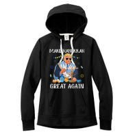 Make Hanukkah Great Again Trump Jewish Ugly Chanukah Sweater Women's Fleece Hoodie