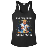 Make Hanukkah Great Again Trump Jewish Ugly Chanukah Sweater Ladies PosiCharge Competitor Racerback Tank