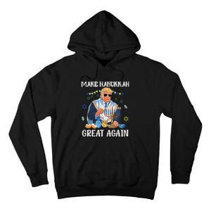 Make Hanukkah Great Again Trump Jewish Ugly Chanukah Sweater Tall Hoodie