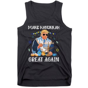 Make Hanukkah Great Again Trump Jewish Ugly Chanukah Sweater Tank Top