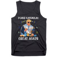 Make Hanukkah Great Again Trump Jewish Ugly Chanukah Sweater Tank Top