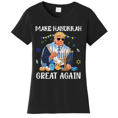 Make Hanukkah Great Again Trump Jewish Ugly Chanukah Sweater Women's T-Shirt