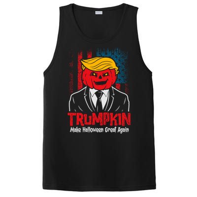 Make Halloween Great Again Halloween Trumpkin Us Flag PosiCharge Competitor Tank