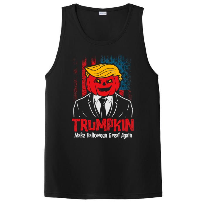 Make Halloween Great Again Halloween Trumpkin Us Flag PosiCharge Competitor Tank