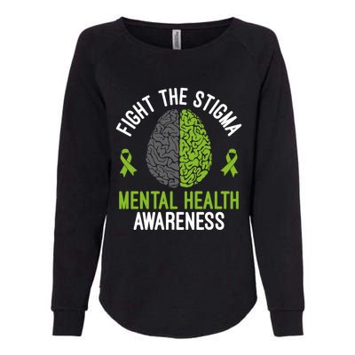 Mental Health Gift Fight The Stigma Tal Health Awareness Gift Womens California Wash Sweatshirt