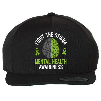 Mental Health Gift Fight The Stigma Tal Health Awareness Gift Wool Snapback Cap