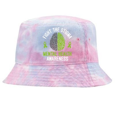 Mental Health Gift Fight The Stigma Tal Health Awareness Gift Tie-Dyed Bucket Hat