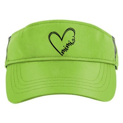 Mimi Heart Grandma For Christmas MotherS Day Gift Adult Drive Performance Visor