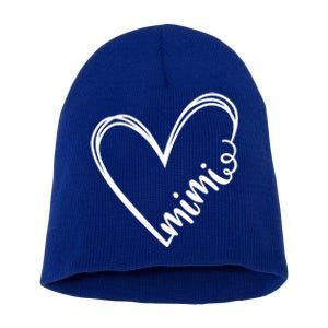 Mimi Heart Grandma For Christmas MotherS Day Gift Short Acrylic Beanie