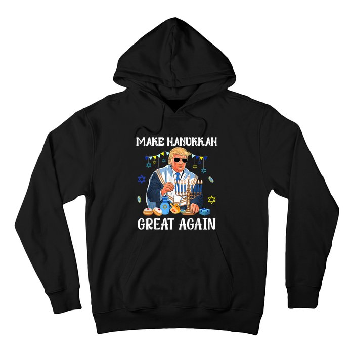 Make Hanukkah Great Again Trump Jewish Ugly Hoodie