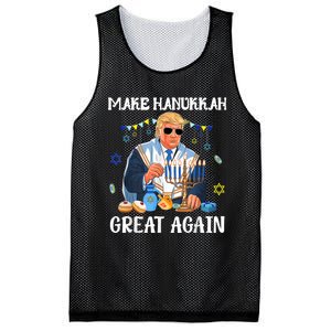 Make Hanukkah Great Again Trump Jewish Ugly Mesh Reversible Basketball Jersey Tank