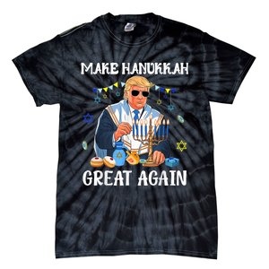 Make Hanukkah Great Again Trump Jewish Ugly Tie-Dye T-Shirt