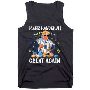 Make Hanukkah Great Again Trump Jewish Ugly Tank Top