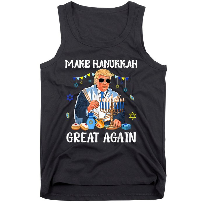 Make Hanukkah Great Again Trump Jewish Ugly Tank Top