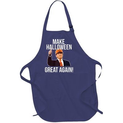 Make Halloween Great Again Donald Trump 2024 Full-Length Apron With Pockets