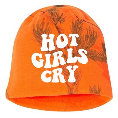 Meme Hot Girls Cry Groovy Shirt Funny Hot Girl Cry Tee Kati - Camo Knit Beanie