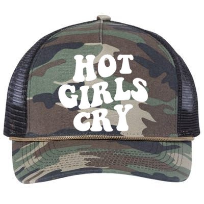 Meme Hot Girls Cry Groovy Shirt Funny Hot Girl Cry Tee Retro Rope Trucker Hat Cap