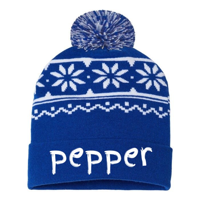 Matching Halloween Gift Salt And Pepper Costume For Couples Cool Gift USA-Made Snowflake Beanie