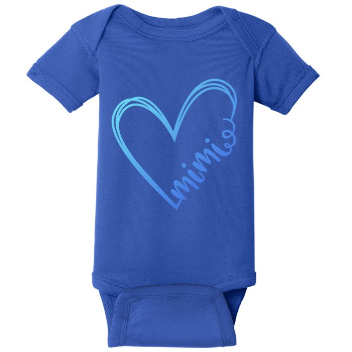 Mimi Heart Grandma For Christmas MotherS Day Gift Baby Bodysuit