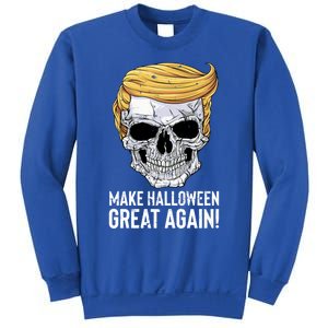 Make Halloween Great Again Funny Trump Funny Gift Skull Gift Sweatshirt