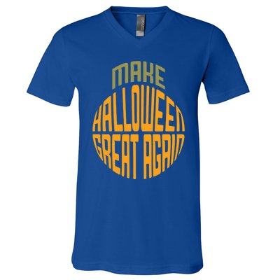 Make Halloween Great Again Funny Trick Or Treat Gift V-Neck T-Shirt