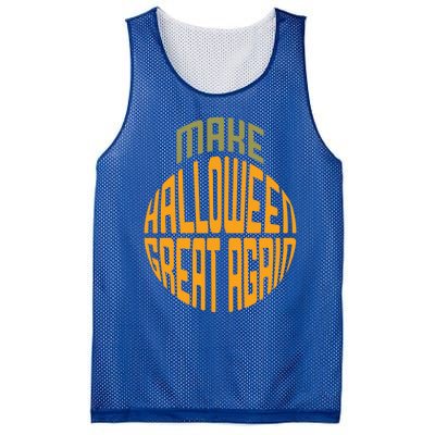 Make Halloween Great Again Funny Trick Or Treat Gift Mesh Reversible Basketball Jersey Tank