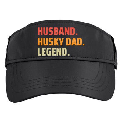 Men Husband Husky Dad Legend Siberian Huskies Dog Dad Father Adult Drive Performance Visor