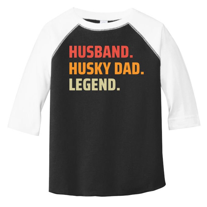Men Husband Husky Dad Legend Siberian Huskies Dog Dad Father Toddler Fine Jersey T-Shirt