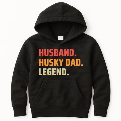 Men Husband Husky Dad Legend Siberian Huskies Dog Dad Father Kids Hoodie