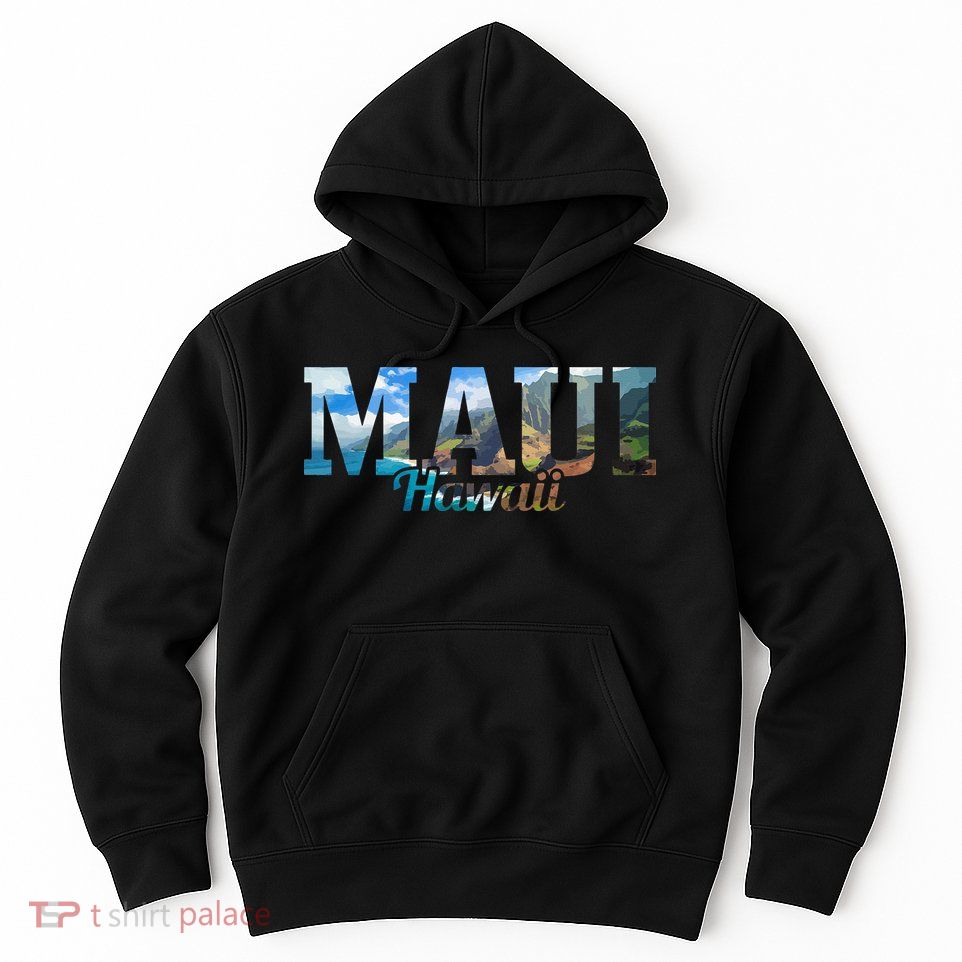 Maui Hawaii Hawaiian Islands Surf Surfing Surfer Gift Hoodie