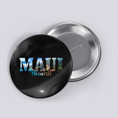Maui Hawaii Hawaiian Islands Surf Surfing Surfer Gift Button