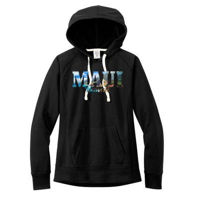 Maui Hawaii Hawaiian Islands Surf Surfing Surfer Gift Women's Fleece Hoodie