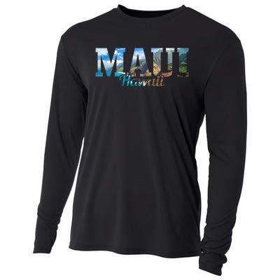 Maui Hawaii Hawaiian Islands Surf Surfing Surfer Gift Cooling Performance Long Sleeve Crew