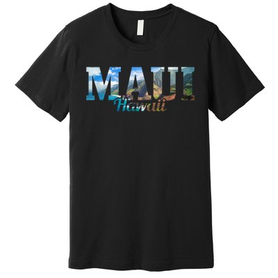 Maui Hawaii Hawaiian Islands Surf Surfing Surfer Gift Premium T-Shirt