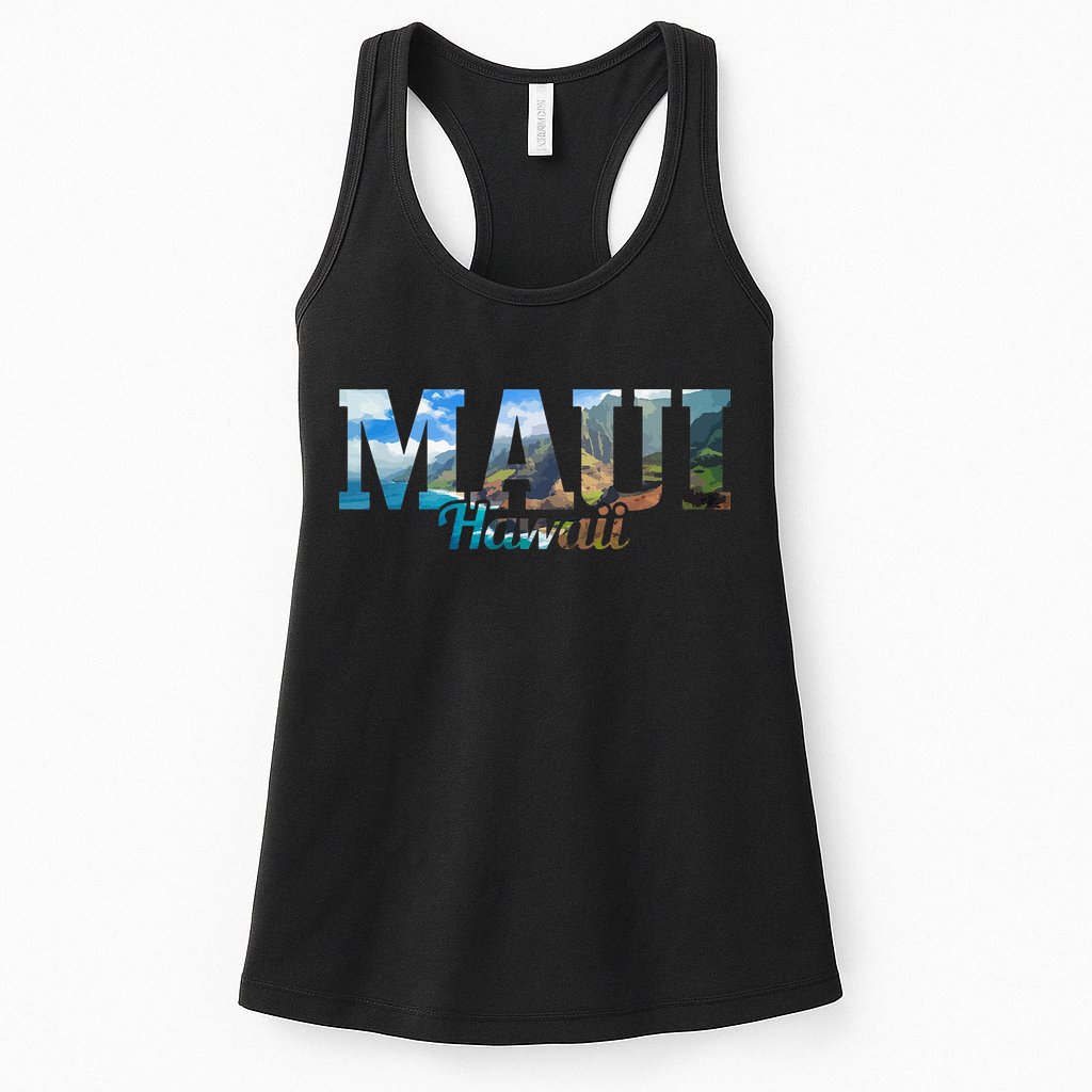 Maui Hawaii Hawaiian Islands Surf Surfing Surfer Gift Womens Tank Top
