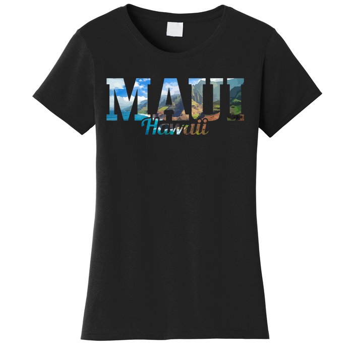 Maui Hawaii Hawaiian Islands Surf Surfing Surfer Gift Women's T-Shirt