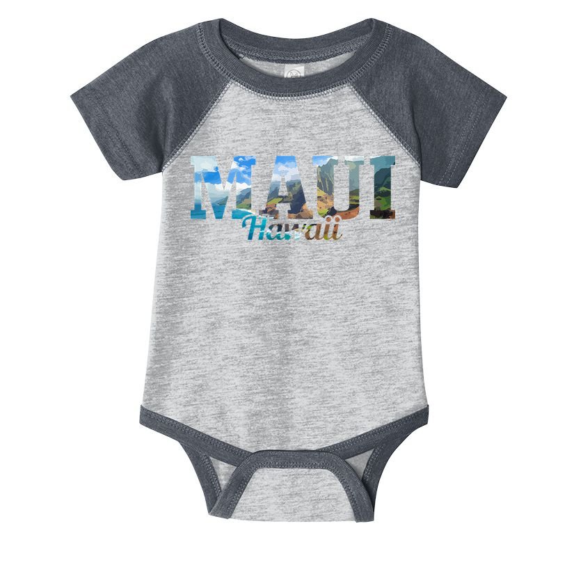 Maui Hawaii Hawaiian Islands Surf Surfing Surfer Gift Infant Baby Jersey Bodysuit