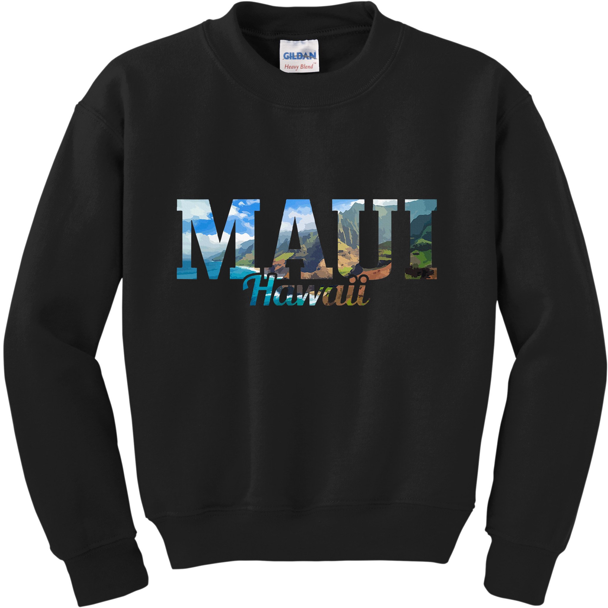 Maui Hawaii Hawaiian Islands Surf Surfing Surfer Gift Kids Sweatshirt
