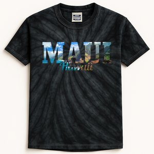 Maui Hawaii Hawaiian Islands Surf Surfing Surfer Gift Kids Tie-Dye T-Shirt