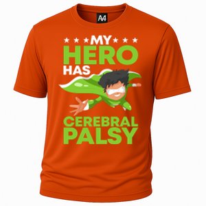 My Hero Has Cerebral Palsy Awareness Cp Supporter Gift Cooling Performance Crew T-Shirt