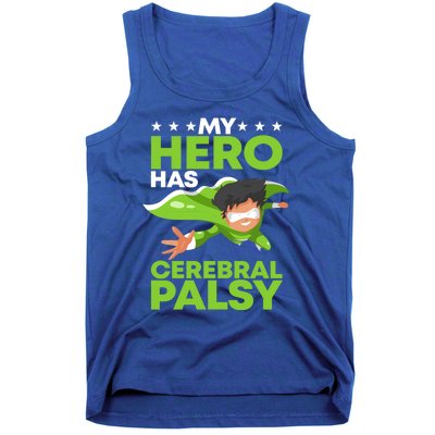 My Hero Has Cerebral Palsy Awareness Cp Supporter Gift Tank Top