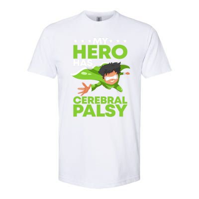 My Hero Has Cerebral Palsy Awareness Cp Supporter Gift Softstyle® CVC T-Shirt